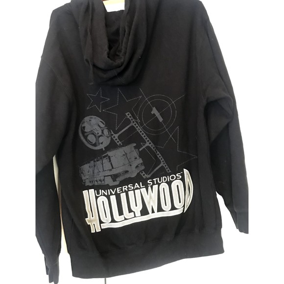 Vintage Universal Studios  Hollywood Hooded ZipUp Cotton Sweatshirt Filming M - Picture 1 of 8